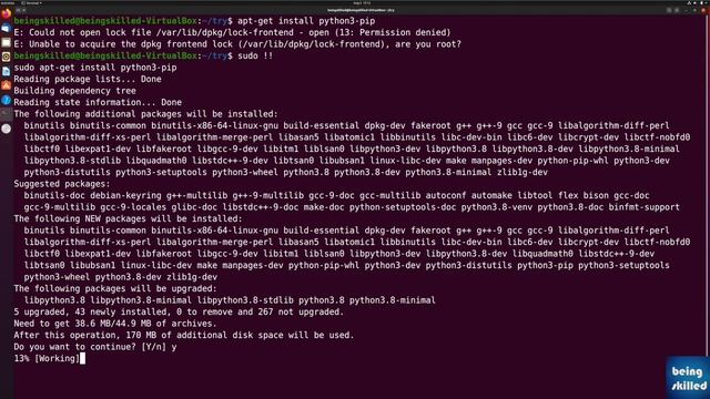 How to install a package in Ubuntu: Debian using apt get install? - Linux Tutorial смотреть онлайн