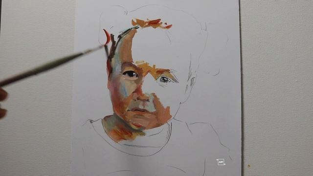 How to paint a face, oil sketch, #135 смотреть онлайн