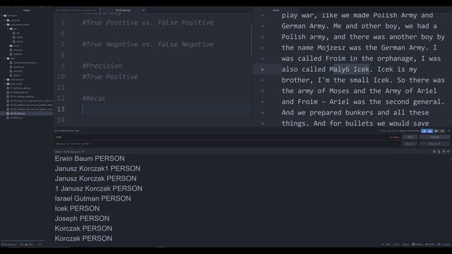 Precision vs. Recall and Adding PERSON to Holocaust NER Pipeline (Named Entity Recognition DH 09.06 смотреть онлайн