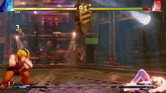Ken vs Final Fight Cody (Hardest) Street Fighter 5. смотреть онлайн