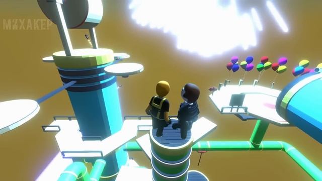 HUMAN FALL FLAT Смешные моменты (перевод) ? С КАРТЫ НА КАРТУ (VanossGaming)