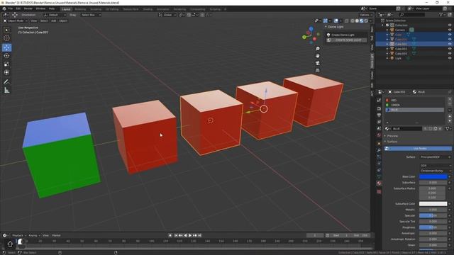 Remove Unused Materials - Blender 2.8x Addon смотреть онлайн