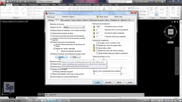 Autocad - Cambiar color de fondo del espacio modelo. Modificar fondo autocad Tutorial en español HD смотреть онлайн
