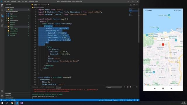 Utilizando MAPAS no React Native смотреть онлайн