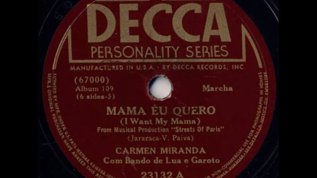 Mama Eu Quero by Carmen Miranda смотреть онлайн