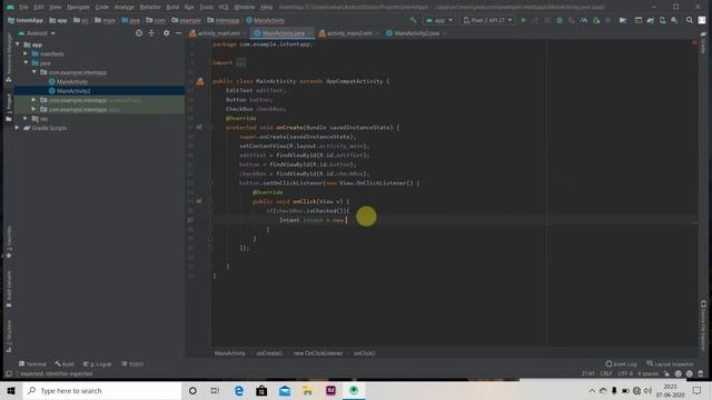 Lecture 5 : Starting New Activity Using Intent and How to Use CheckBox In Android Studio смотреть онлайн