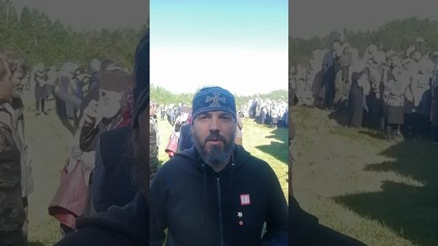 Встреча с отцом Евгением Попеченко. Великорецкий крестный ход 2021г. смотреть онлайн