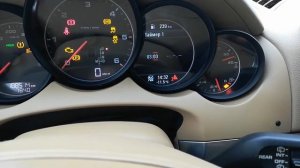 Porsche Cayenne активировали штатное меню подогревателя Webasto
