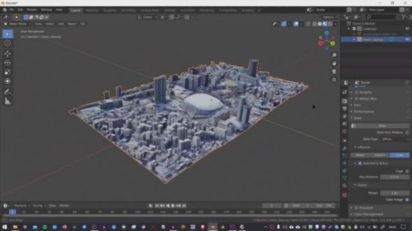 Google Maps 3D. Чистка полученных данных. Оптимизация сцены. Photogrammetry Mesh Clean-up,