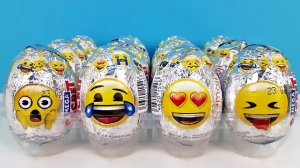 ЭМОДЗИ Mega Secret СЮРПРИЗЫ, игрушки, СМАЙЛИКИ ЭМОДЖИ Emogi Kinder Surprise eggs unboxing