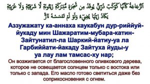 Сура 24. Ан-Нур (Свет)