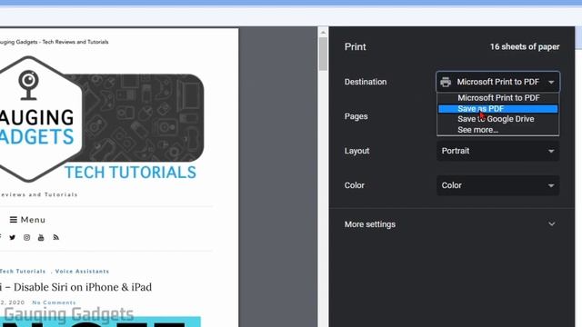 Save Websites as PDF in Google Chrome - Print to PDF in Chrome Browser смотреть онлайн