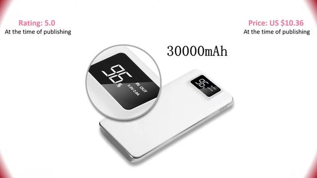 5 best power bank 2019 - 30000mah Power Bank 2 USB With Price смотреть онлайн
