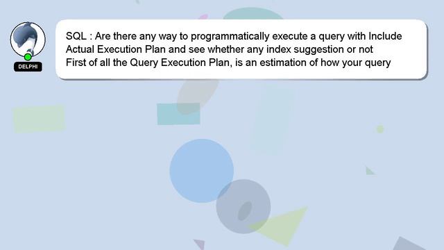 SQL : Are there any way to programmatically execute a query with Include Actual Execution Plan and смотреть онлайн