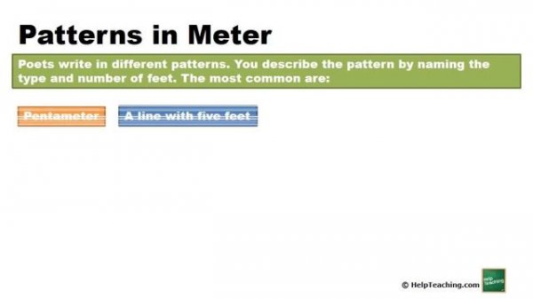 Writing Lesson: Rhythm in Poetry