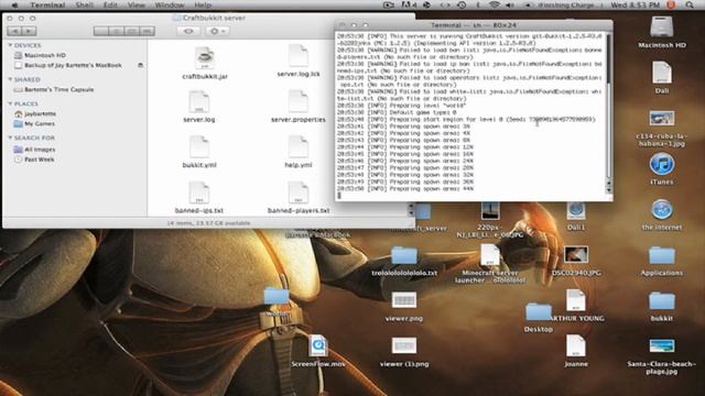 How to create a Craftbukkit server on mac minecraft 1.2.5. смотреть онлайн