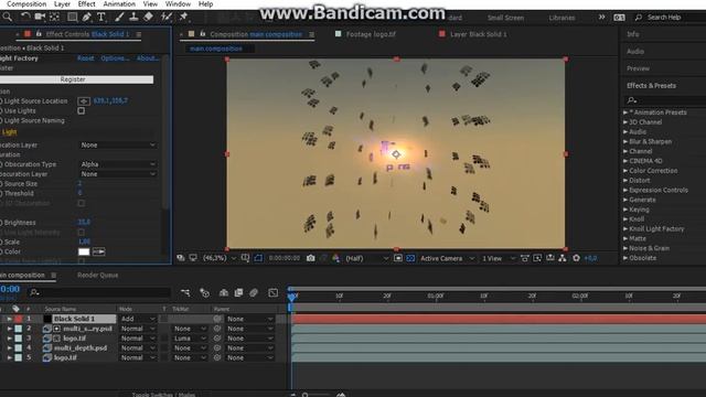 #5 Animasi 3D - Adding flare using knoll light factory смотреть онлайн