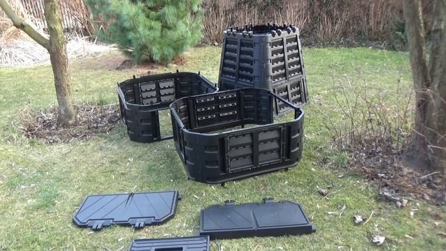 Kompostownik w ogrodzie - montaż kompostownika Ecosmart 1000 смотреть онлайн