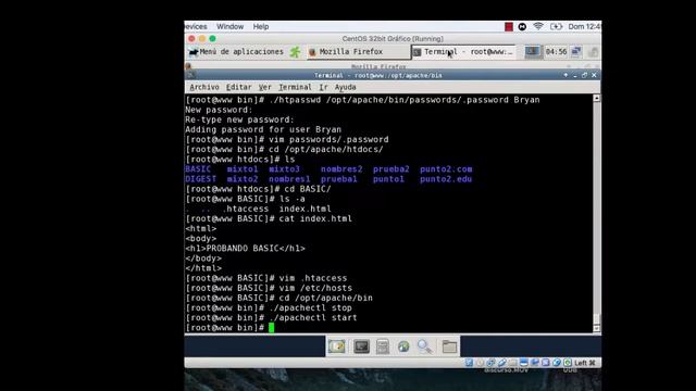 Autenticación Basic y Digest en apache binario (Centos) смотреть онлайн