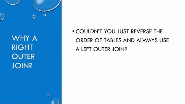 SQL Server Tutorial: Right Outer Join with T-SQL by Steve Stedman of Stedman Solutions, LLC смотреть онлайн