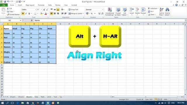 Keyboard Shortcut for Text Alignment - Microsoft Excel смотреть онлайн