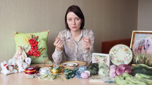 Вышивка лентами для начинающих пошагово 1часть/ How to embroider ribbons 1р смотреть онлайн