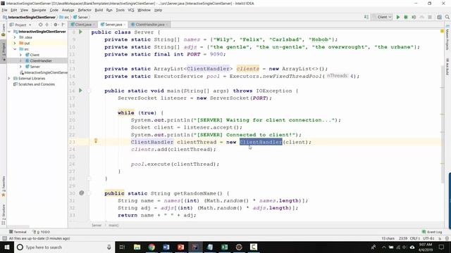 Java Socket Programming 4 - Multi-client interactive sessions смотреть онлайн
