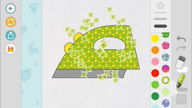 Раскраска для детей. Утюг. смотреть онлайн