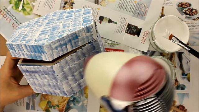 How to make a decoupage box - Painted box - Decoupage wooden box - Decoupage for beginners смотреть онлайн