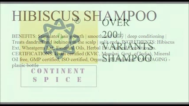 Continent Spice khadi herbal Hibiscus Shampoo for Dark, Long and Shiny Hair смотреть онлайн