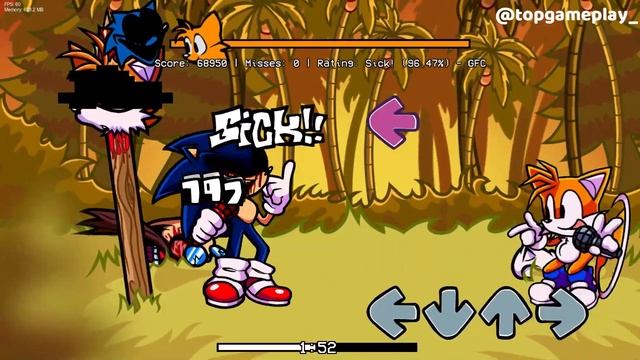 FNF Sonic.RUN vs Tails - Too Crazy (Too Slow Encore Remix)(FC)(Sonic.exe 2.5/3.0) смотреть онлайн
