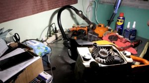 STIHL MS 290 , РЕМОНТ БЕНЗОПИЛЫ , сама набирает обороты , remont benzopily , chainsaw repair