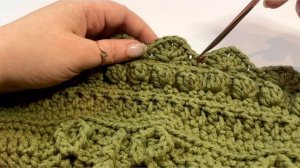 Рельефный ковёр/салфетка крючком 45-52 ряд