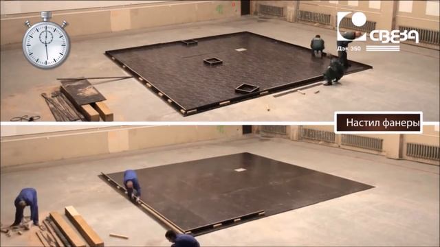 Тест обычной ламинированной фанеры и ДЭК 350 смотреть онлайн