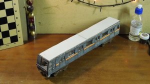 ЯУЗА 81-720: САМОДЕЛЬНАЯ МОДЕЛЬ ВАГОНА МЕТРО ИЗ БУМАГИ И КАРТОНА