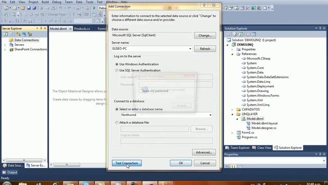 Capa de Datos usando LINQ TO SQL смотреть онлайн