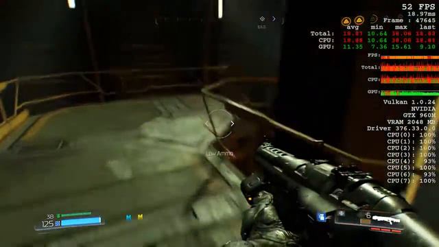 Doom [Vulkan] - Lenovo Y50-70, 960m 2GB смотреть онлайн