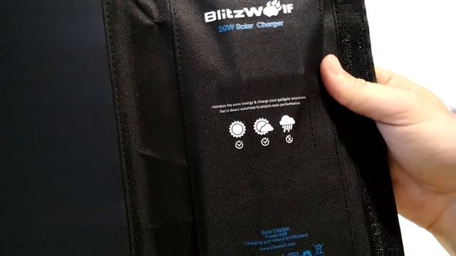 Солнечная зарядка BlitzWolf 20W. Супер качество! Распаковка и обзор. смотреть онлайн