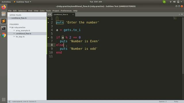 if...else in Ruby смотреть онлайн