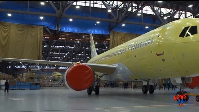 Первый полет нового самолета МС-21-310 с двигателями ПД-14 проведут до конца текущего года. смотреть онлайн