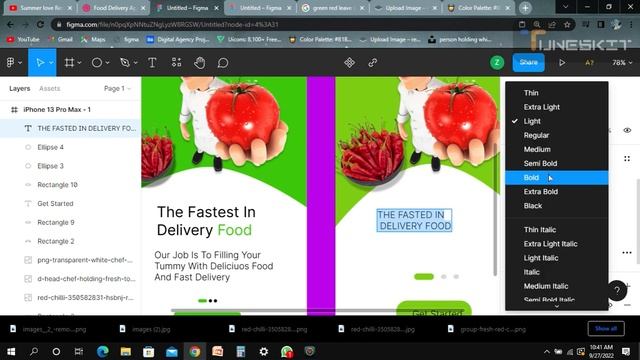 How To Create a Food Application Screens in Figma Tutorial смотреть онлайн