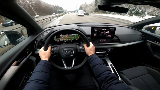 New Audi Q5 S Line 2021 Test Drive Review POV
