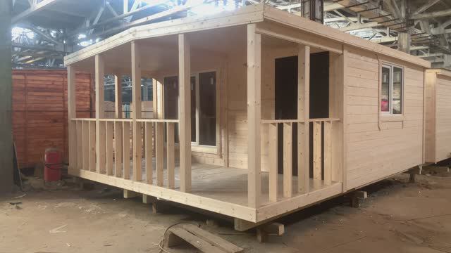 Модульный дом 6х4.6м. Мини дом. Дачный дом. смотреть онлайн