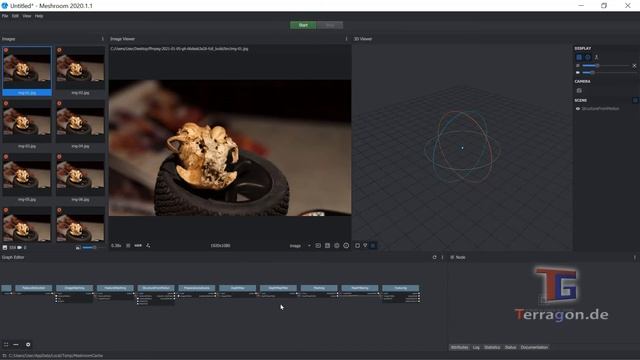 Photogrammetry/3D Scan: Convert Video in 3D-Object with Meshroom and ffmpeg смотреть онлайн