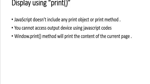 JavaScript Session 10 print смотреть онлайн