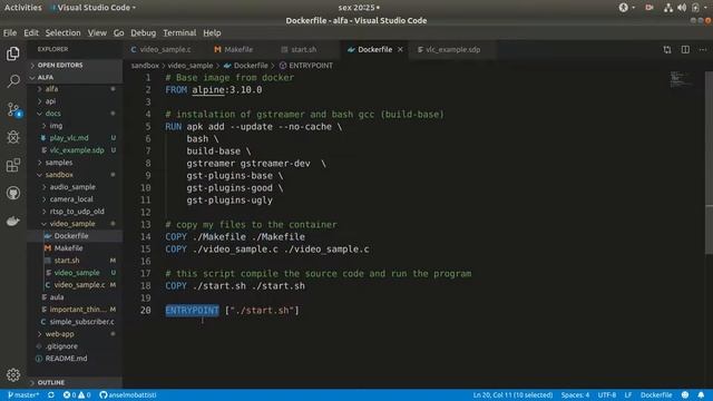 Criando um programa em C / Gstreamer / VLC / Docker смотреть онлайн