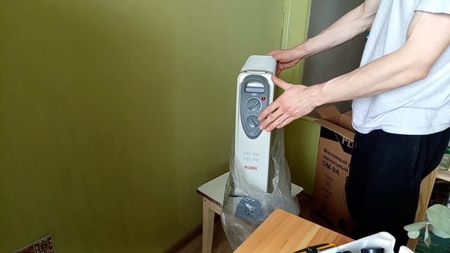 Распаковка — Масляный радиатор Ресанта ОМ-9А