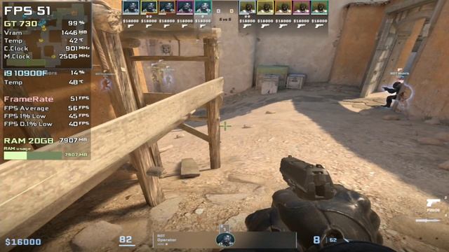 GT 730 | Counter-Strike 2 - 1080p, 900p, 720p, 1024x768, 800x600, 640x480...
