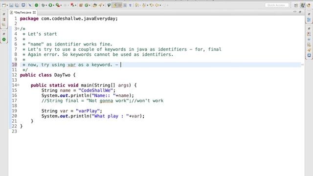 Var in Java | Is it a Keyword ? смотреть онлайн