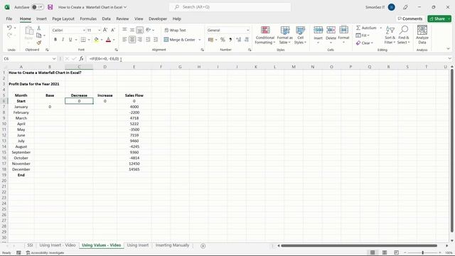 How to Create a Waterfall Chart in Microsoft Excel смотреть онлайн
